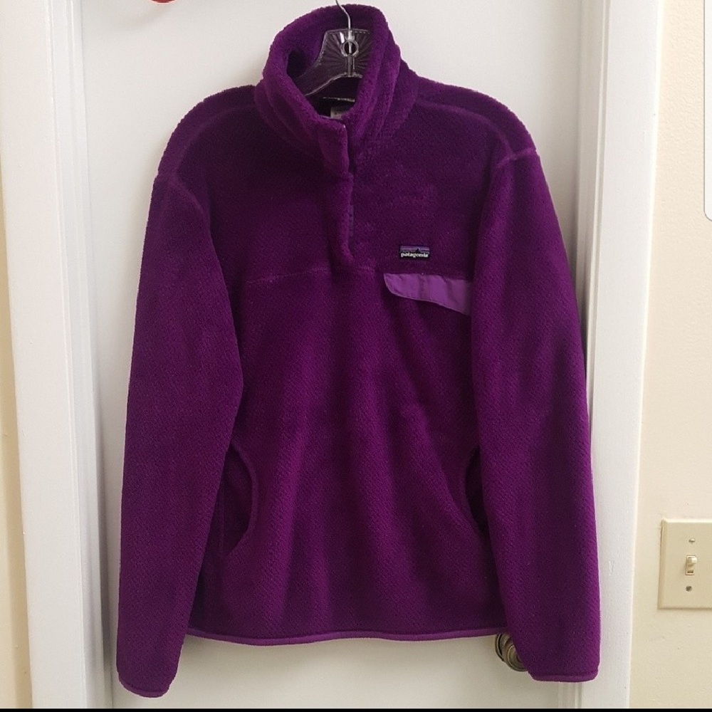 Patagonia Retool Snap T Pullover Purple Small